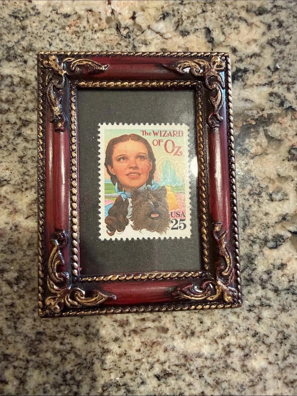 Decorative Red and Gold Ornate Picture Frame - Home Accents